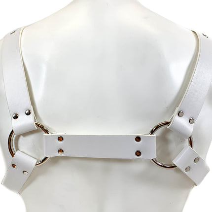 FH155D VEGAN -D RING MIDDLE 4 BUCKLE HANDMADE