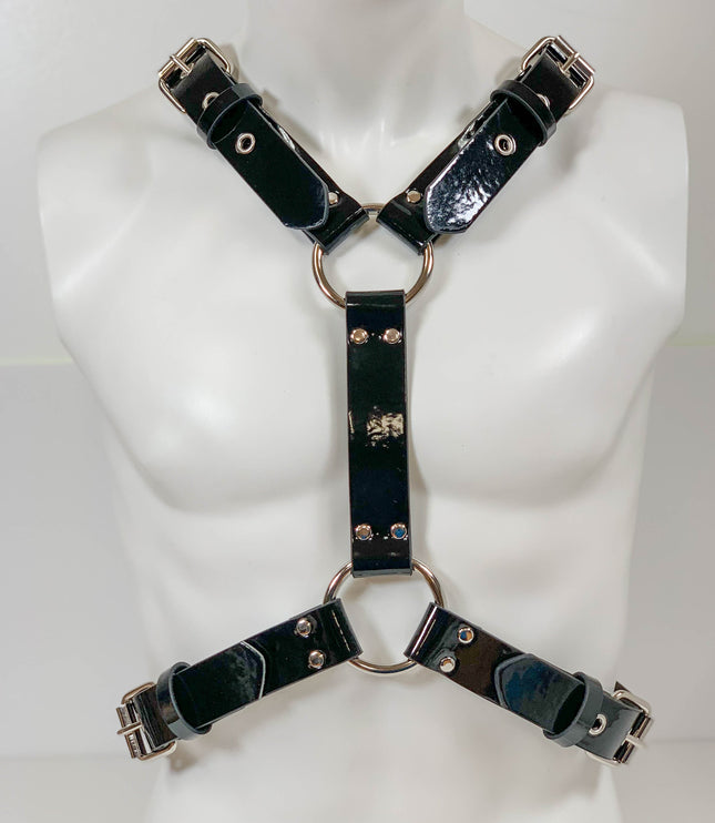 FH156PATENT BUCKLE VERTICAL HARNESS ASSORTED PATENT