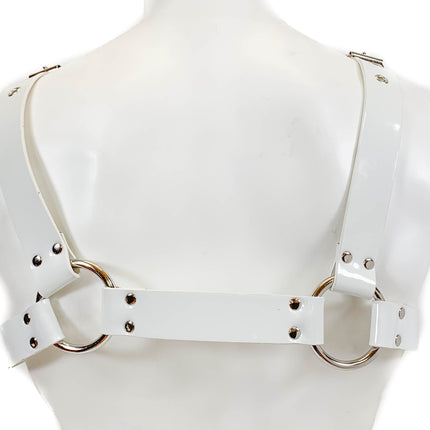 FH155PATENT BUCKLE BULLDOG HARNESS ASSORTED PATENT