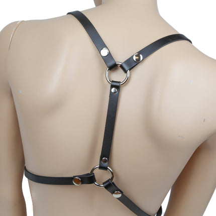 FHW121 LEATHER BRA HARNESS PLAIN