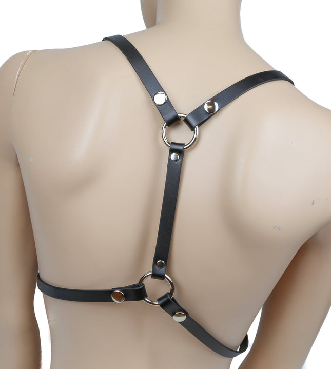 FHW121 LEATHER BRA HARNESS PLAIN