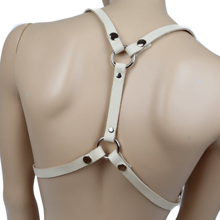 FHW121T LEATHER BRA TAN HARNESS PLAIN