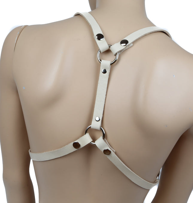 FHW121T LEATHER BRA TAN HARNESS PLAIN