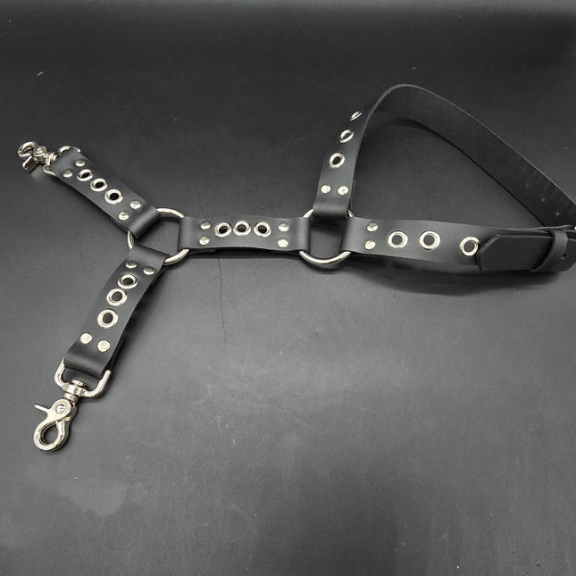 FL101EYE GROMMET THIGH HARNESS GENUINE LEATHER O RINGS BUCKLE