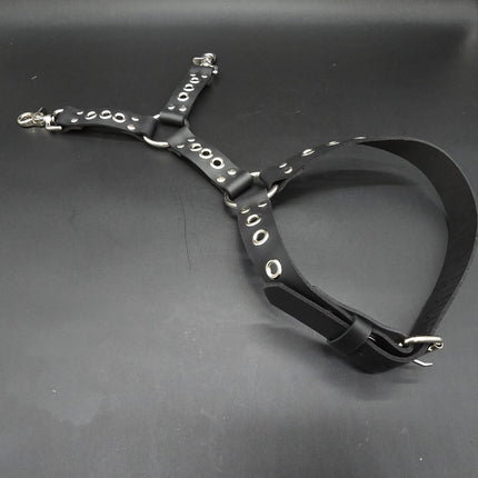 FL101EYE GROMMET THIGH HARNESS GENUINE LEATHER O RINGS BUCKLE