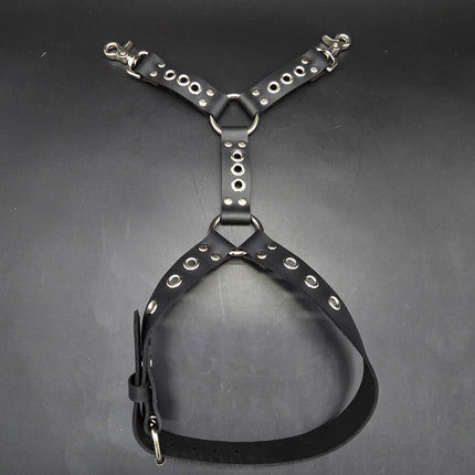 FL101EYE GROMMET THIGH HARNESS GENUINE LEATHER O RINGS BUCKLE