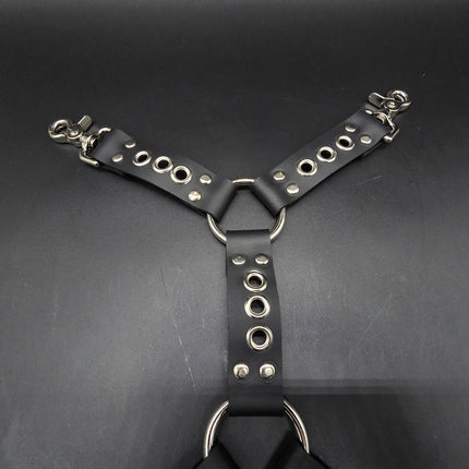 FL101EYE GROMMET THIGH HARNESS GENUINE LEATHER O RINGS BUCKLE