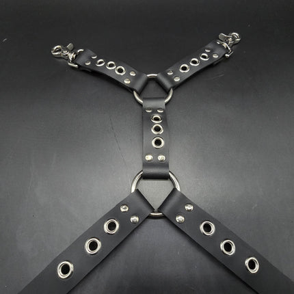 FL101EYE GROMMET THIGH HARNESS GENUINE LEATHER O RINGS BUCKLE