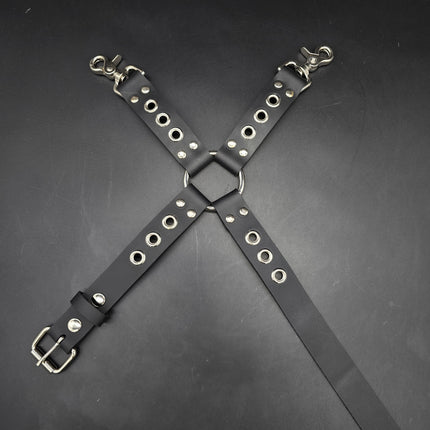 FL102EYE GROMMET THIGH HARNESS GENUINE LEATHER O RINGS BUCKLE