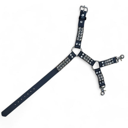 FL150  STUDDED LEG HARNESS GENUINE LEATHER