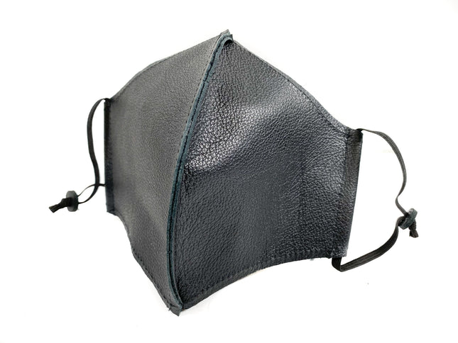 FM200LEA BLACK LEATHER FACE MASK