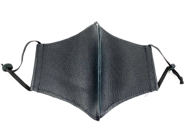 FM200LEA BLACK LEATHER FACE MASK