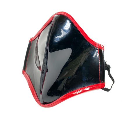 FM209P LINED PATENT FACE MASK