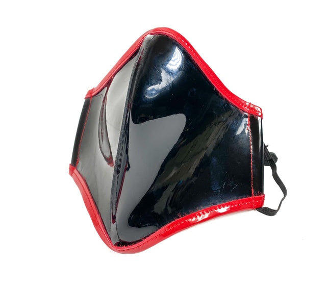 FM209P LINED PATENT FACE MASK