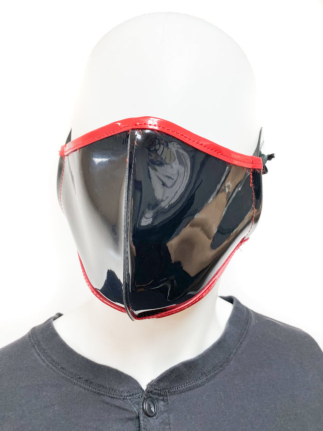 FM209P LINED PATENT FACE MASK