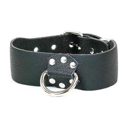 FMC108VEGAN VEGAN LEATHER 1 3/4" COLLAR WITH LARGE D