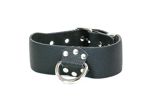 FMC108VEGAN VEGAN LEATHER 1 3/4" COLLAR WITH LARGE D