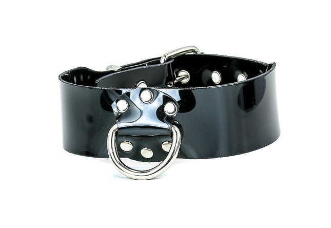 FMC108VN-BLK VINYL 1 3/4" COLLAR WITH LARGE D RING