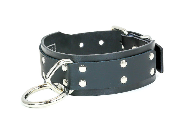 FMC109L 1 3/4" LOOP & RING LEATHER CHOKER