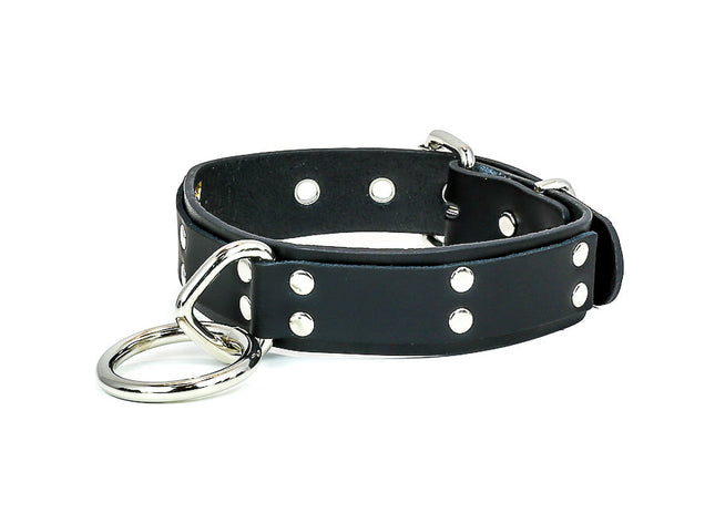 FMC110L 1 1/4" LEATHER CHOKER