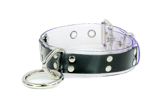 FMC110VN-CB PVC 1 1/4" BONDAGE COLLAR WITH LARGE RING