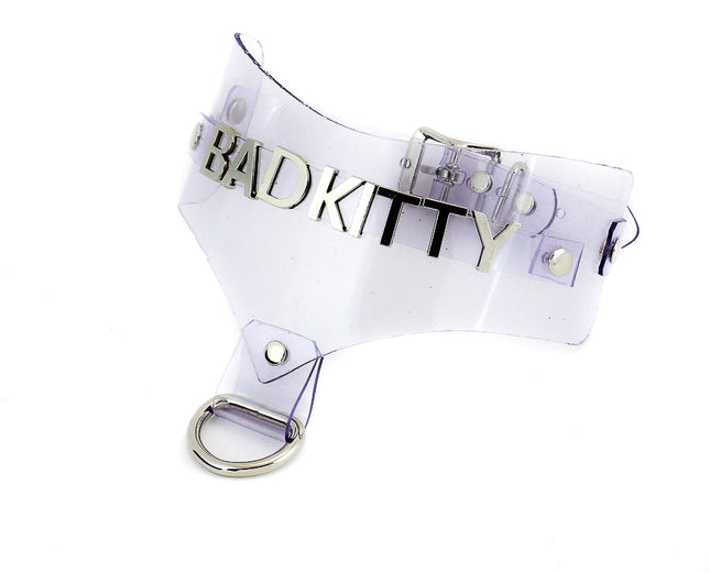 FMC130 CLEAR POSTURE COLLAR STEEL LETTER WORDS ID NAME CHOKER