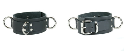 FMD106L D TRIPLE RING LEATHER ARMBAND SINGLE