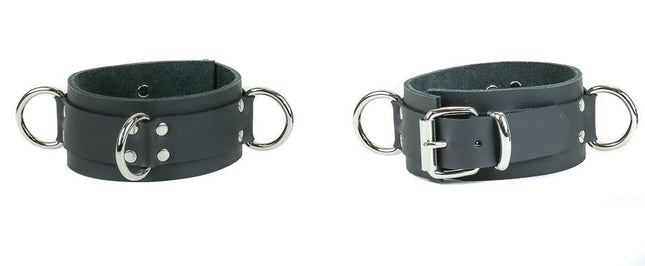 FMD106L D TRIPLE RING LEATHER ARMBAND SINGLE