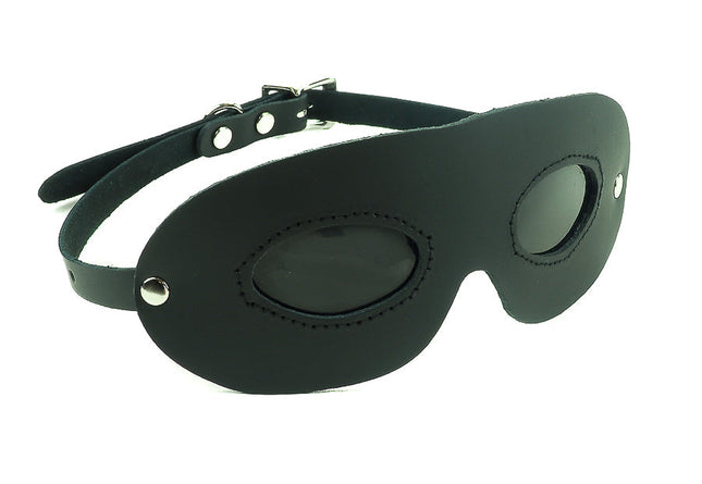 FME102-BLK BLACK EYE MASK WITH BLACK LENS