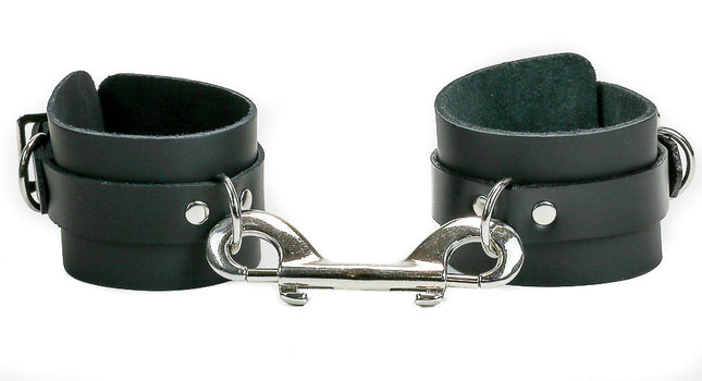 FMH108L LEATHER HANDCUFF