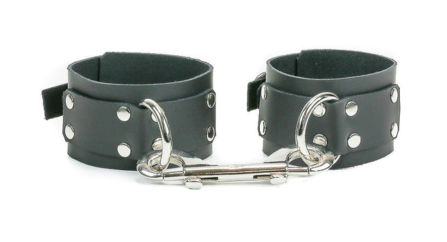 FMH109L D RING LEATHER HANDCUFF