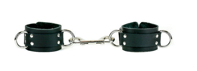 FMH110L D RING LEATHER HANDCUFF