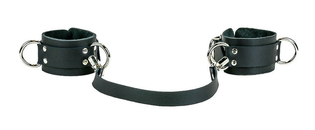 FMH112L D RING LEATHER HANDCUFF