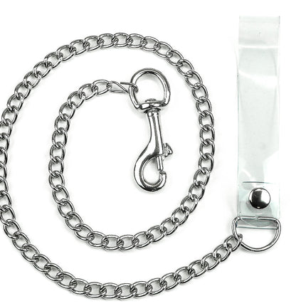 FML106VN-CLR FML106VN-BLK FML105VN-BLK  PVC 4MM REGULAR  CHAIN LEASH WITH 3" HOOK