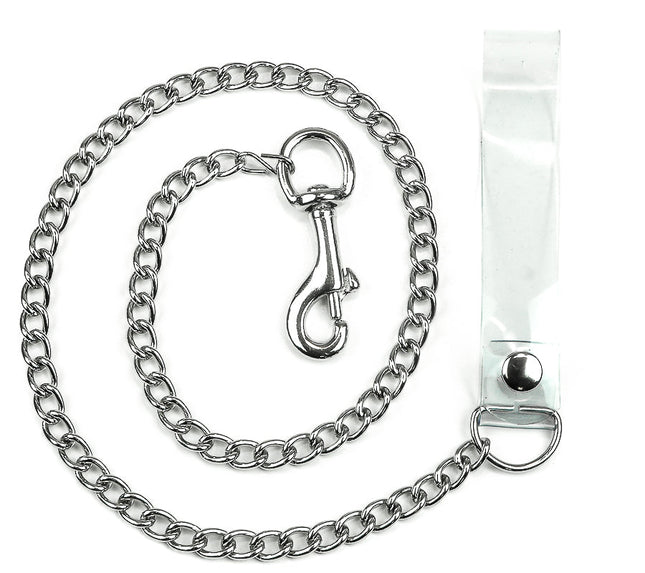 FML106VN-CLR FML106VN-BLK FML105VN-BLK  PVC 4MM REGULAR  CHAIN LEASH WITH 3" HOOK