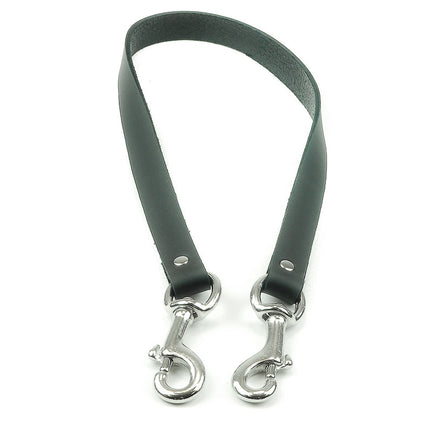 FML107 LEATHER LEASH WITH 3" TRIGGER CLASP
