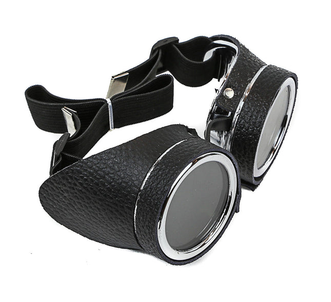 G110 LEATHER WRAPPED AVIATOR GOGGLES