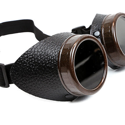 G111 SIDE LEATHER AVIATOR GOGGLES