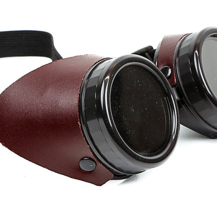 G111 SIDE LEATHER AVIATOR GOGGLES