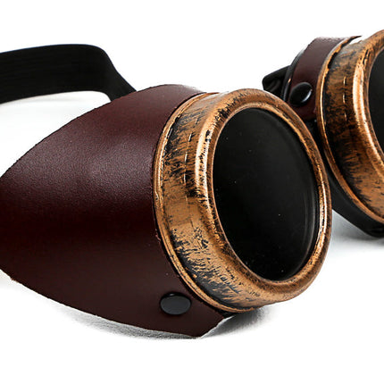 G111 SIDE LEATHER AVIATOR GOGGLES