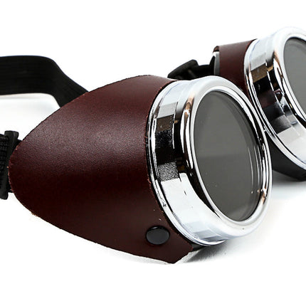 G111 SIDE LEATHER AVIATOR GOGGLES