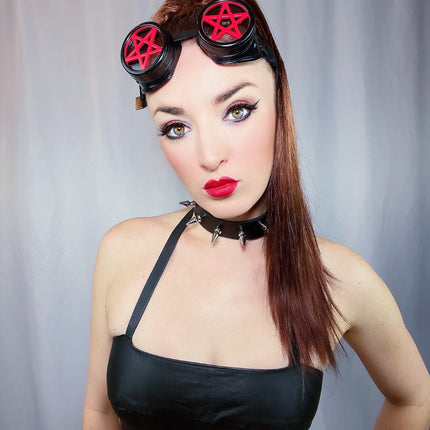 G250  RED PENTAGRAM GOGGLES