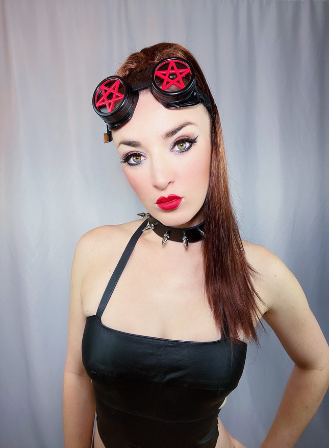 G250  RED PENTAGRAM GOGGLES