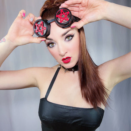 G250  RED PENTAGRAM GOGGLES