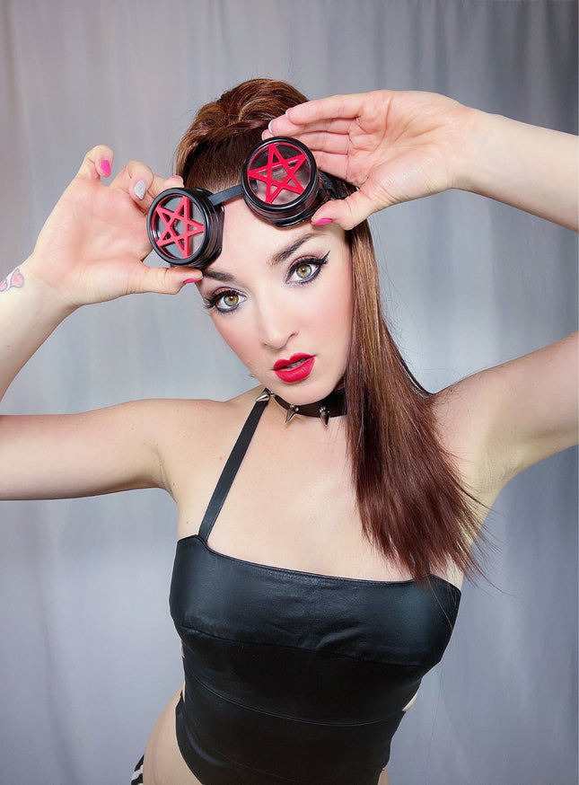 G250  RED PENTAGRAM GOGGLES