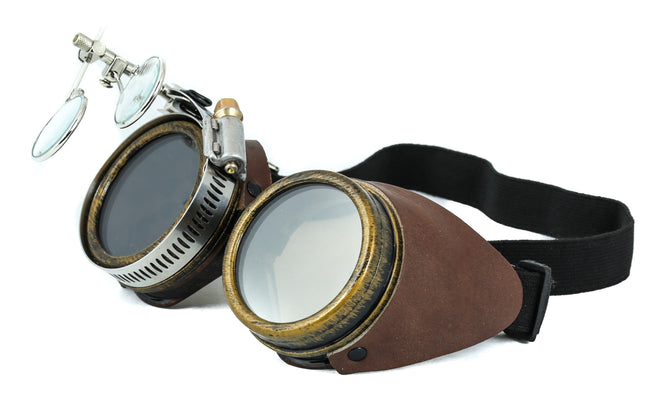 G260 2X LOUPE LENS LEATHER BOUNDED GOGGLES