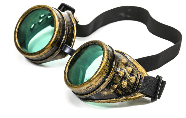 G301BRS BRASS GOGGLES WITH COLORED LENS