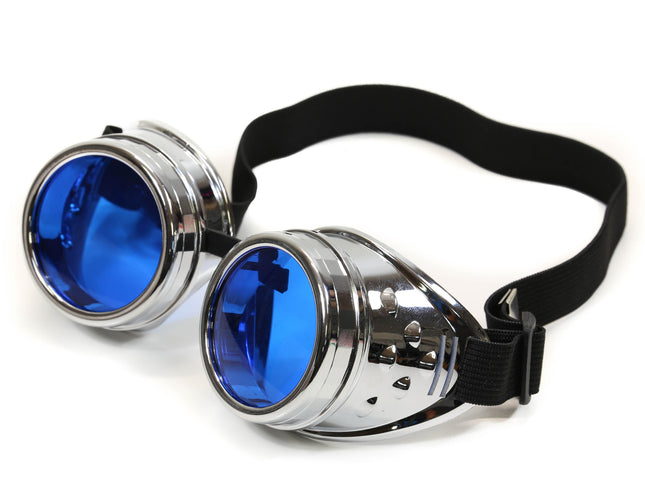 G301SIL SILVER GOGGLES WITH COLORED LENS