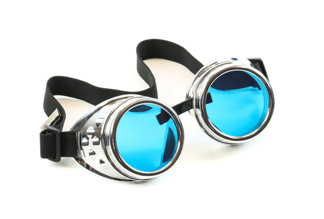G301SIL SILVER GOGGLES WITH COLORED LENS