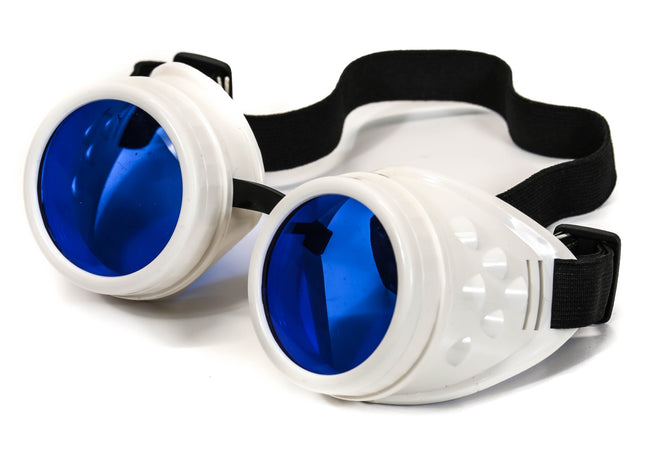 G301WHT WHITE GOGGLES WITH COLORED LENS